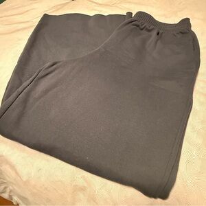 Wild Fable Wide Leg Sweatpants (L) Grey Straight High Rise Casual Lounge